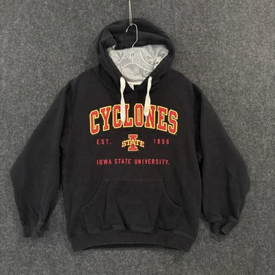 Iowa State Cyclones Hoodie Men's Small Black Football Pullover Sweatshirt ISU - Image 1 of 4
