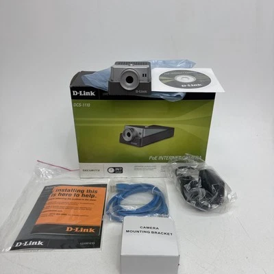 D-Link DCS-1110 10 Fast Ethernet PoE Internet Security Camera ~ Sealed  - Image 1 of 4