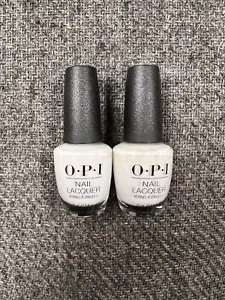 2 New Bottles OPI Nail Polish Alpine Snow - Picture 1 of 1