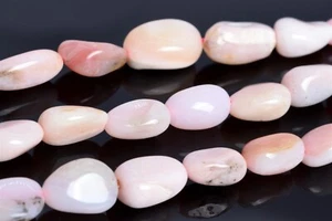 8-10MM Pink Opal Pebble Nugget Peru Grade AA Genuine Natural Loose Beads - Bild 1 von 6