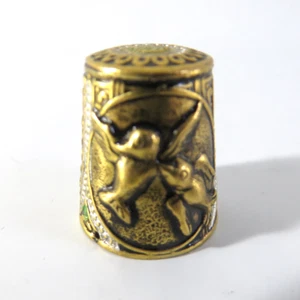 Vintage Spain Two Doves Thimble - Picture 1 of 4