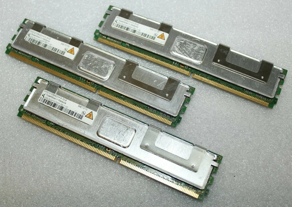Qimonda 6GB (2X6GB) 2Rx4 PC2-5300F DDR2 Server Memory Ram HYS72T256420HFA-3S-B - Image 1 of 1