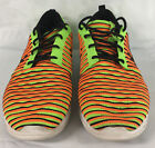 Nike Roshe Shoes Two Flyknit (gs) 844619-300  Orange/Electric Green Size 6.5