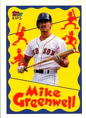 s1992 Topps Kids Baseball - #69 Mike Greenwell - Image 1 of 2