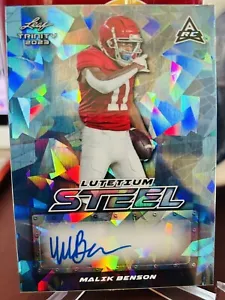 2023 LEAF Trinity MALIK BENSON RC AUTO AUTOGRAPH 1/1 Florida State - Picture 1 of 2