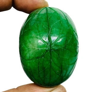 422.8 Cts Natural Carved Emerald Stunning Green Rare Huge Magnificent Gemstone - Picture 1 of 11