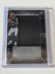 2023 PANINI BLACK dorian thompson robinson ROOKIE PATCH AUTO RPA /50 - Picture 1 of 5