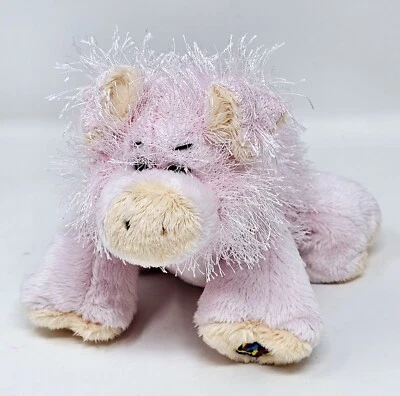 Ganz Webkinz Pink Fuzzy Pig Plush HM002 Tags Cute & Clean VGC No Code - Image 1 of 4