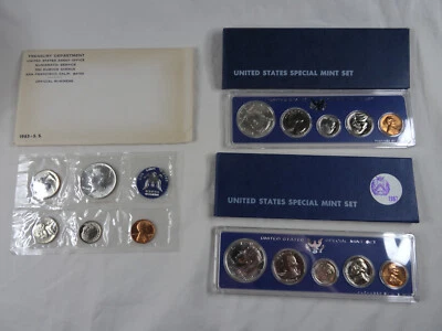 1965 1966 1967 SMS US Mint Sets Special Mint Sets 15 Coins OGP - Image 1 of 4