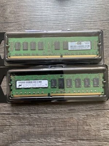 2 x HP Micron 500202-061 PC3-10600R 1333MHz 2Rx8 Reg DDR3 ECC Server Memory 2GB - Picture 1 of 3