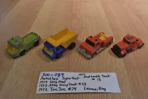 4 camiones Matchbox Superfast Lesney snorkle, Atlas, Toe Joe, larga distancia (300-089) - Imagen 1 de 9