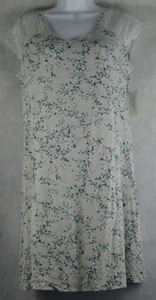 Charter Club Women's Lace-Trim-Shoulder Chemise Nightgown, Gray Flowers, XS - Picture 1 of 2