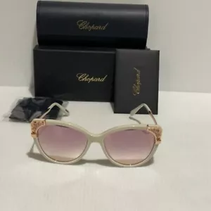 Chopard Nuevo Mujer Gafas de Sol Sch233sn Ojo de Gato Hecho en Italia - Imagen 1 de 8