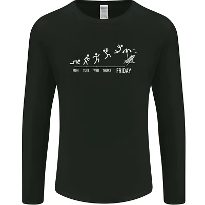 Week to Friday Weekend Beer Holiday Funny Mens Long Sleeve T-Shirt - Image 1 of 4