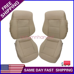 4PCS For 2010-2013 Mercedes Benz E250 E300 E350 Front Bottom Top Seat Cover Tan - Picture 1 of 8