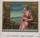 A WD HO Wills Pole Star Cigarette Tobacco Packet Label