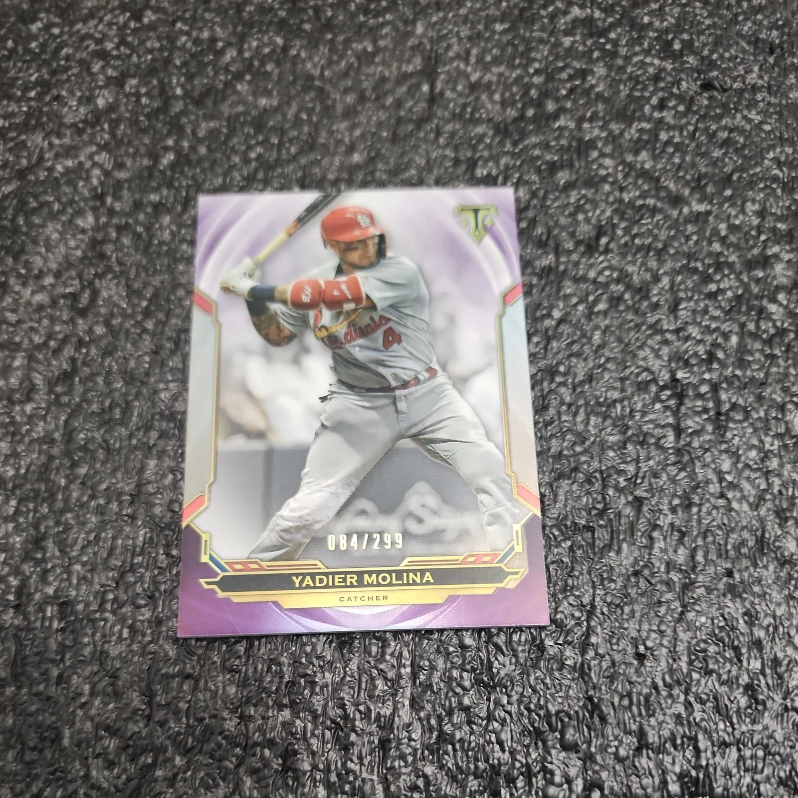 ⚾ BEAUTIFUL 2019 Topps Triple Threads #53 Yadier Molina CARDINALS Hall of Famer⚾