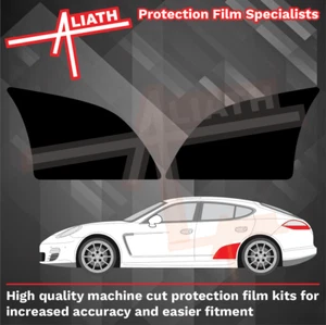 Passend für Porsche Panamera 970 Türbogen SCHWARZ Steinschlagschutz Lackschutz Folie - Bild 1 von 4