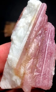 46g 1PCS Natural Red tourmaline Quartz Crystal cluster mineral specimen q775 - Picture 1 of 7