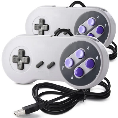 Wired/ Wireless SNES Controller USB Gamepad for PC MAC Raspberry Pi -Plug & Play - Image 1 of 4