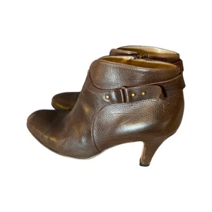 Anyi Lu Women’s Ankle Boots Booties Shoes Size 39 EU/8 US Brown Leather EUC! - Picture 1 of 12