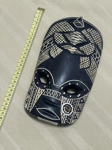 Vintage Fiji Mako Mask Wooden Hand Carved Tribal Turtle Head Mask. - Picture 1 of 3