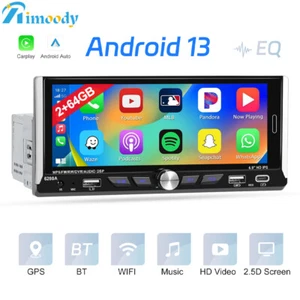 6.9 Zoll 1 Din GPS Navi 13.0 Autoradio Apple Carplay Android 2G+64GB RDS FM WIFI - Bild 1 von 23