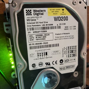 Western Digital WD200BB-00CJA0 Hard Disk Drive 2002 - tested working 20GB - Picture 1 of 7