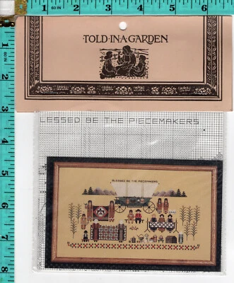 "Piecemakers I" Told in a Garden Counted Cross Stitch Chart Pattern BRAND NEW - Image 1 of 2