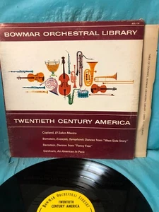 BOWMAR ORCHESTRAL LIBRARY - TWENTIETH CENTURY AMERICA - VINYL RECORD - Imagen 1 de 3