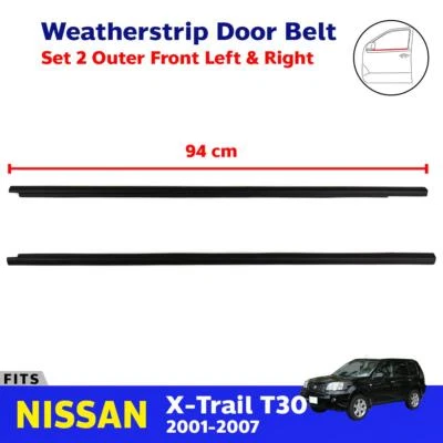 Outer Weatherstrip Door Belt Seal Front L+R Fits Nissan X-Trail T30 2001-07 P10 - Изображение 1 из 4