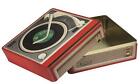 Square Storage Tin Record Player Theme 30 x 30 x 14 cm Box