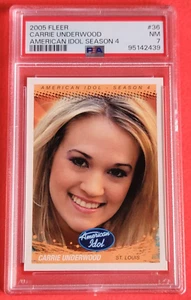 Tarjeta de novato Carrie Underwood 2005 American Idol temporada 4 clasificación PSA 7 casi nueva sin precio base como nueva - Imagen 1 de 2