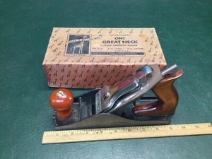 Vintage GREAT NECK Smooth Plane No. G-4 w/ Original Box Giraffe ~ USA - Picture 1 of 12