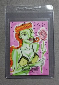 2019 DC Comics Bombshells III Sketches #NNO Chris Pilch 1/1 - Picture 1 of 2