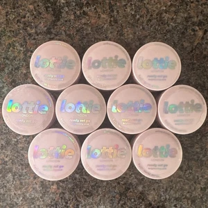 10x Lottie London Mini Ready Set Go Brightening Pink Setting Powder .17oz/5g NEW - Picture 1 of 4