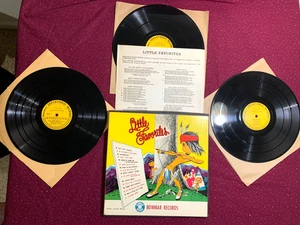 1958 "LITTLE FAVORITES"  3 Nursery Rhyme Song  Albums+Lyrics Bowmar Records  A++ - Picture 1 of 12