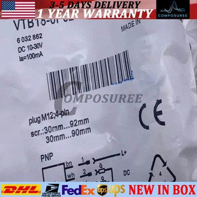 NEW SICK VTB18-0P0240S01 6032862 VTB180P0240S01 Photoelectric Switch New - Image 1 of 4