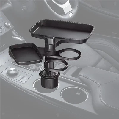 Car Cup Holder Expander Tray 360° Rotatable Generic Automotive Extender - image 1 of 4