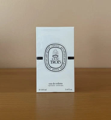 Diptyque L'Eau Trois Eau de Toilette 100 ml/3.4 fl oz NIB Factory Sealed - Image 1 of 4