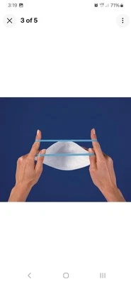 N95 RESPIRATOR MASK FULL CASE MEDIUM HALYARD FLUIDSHIELD 3 76827 - Image 1 of 4