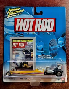 TOP FUEL DRAGSTER 2004 JOHNNY LIGHTNING HOT ROD MAGAZINE WHITE LIGHTNING 🔥🔥🔥 - Picture 1 of 2