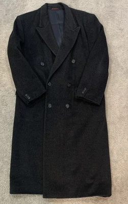 Unbranded Mens Cashmere Blend? Long Overcoat Gray Soft Size 40R Yugoslavia - Image 1 of 4