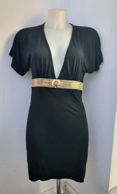 Just Cavalli Originale Vestito Abito Nero Tg 44 - Imagen 1 de 4