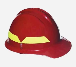 NUEVO Casco de Bomberos Bullard FCRDR, Rojo, Ala Frontal En Embalaje con Guía - Imagen 1 de 4