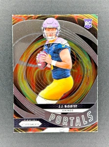 JJ McCARTHY RC, 2024 PANINI PRIZM “PORTALS” PRIZM RC, MINN. VIKINGS💥🏈 - Picture 1 of 2