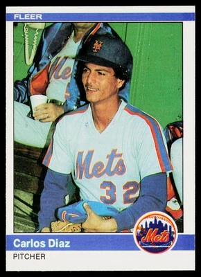1984 Fleer #583 Carlos Diaz - NM+ - Image 1 of 2
