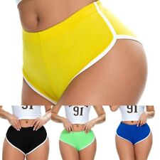 Sale Hot Womens Shorts Hot Pants Polyester Casual Gym High Waist S-2XL
