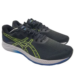 Asics Gel Excite 9 Mens Size 12 Black Hazard Green Athletic Shoes 1011B338 - Picture 1 of 12