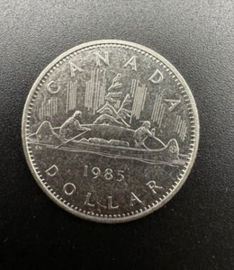1985 Canada $1 Nickel Dollar KM# 120 nikibox - Picture 1 of 2